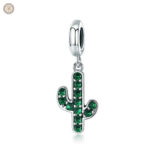 Pendentif cactus en argent, bijou inspiré du style western
