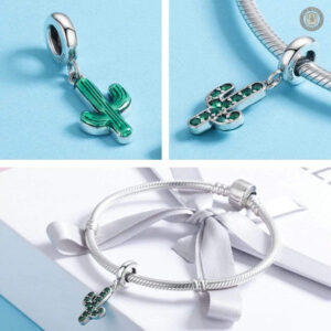 Bijou cactus en argent, accessoire tendance western pour tous