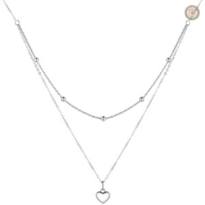 Pendentif Cœur en argent style country