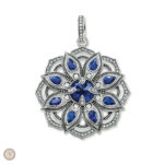 Pendentif Lotus en argent, bijou élégant pour un style western