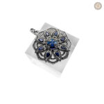 Pendentif en argent, motif Fleur de Lotus, accessoire unique western