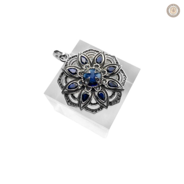 Pendentif en argent, motif Fleur de Lotus, accessoire unique western