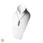 Pendentif argenté en forme de plume, accessoire bohème western