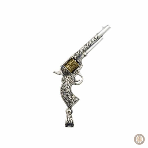 Bijoux western : collier en argent inspiré des armes anciennes