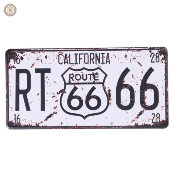 Plaque métal vintage Californie