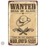 Plaque métal vintage Dead or Alive