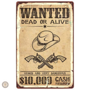 Plaque métal vintage Dead or Alive