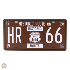 Plaque métal vintage Route 66