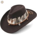 Chapeau country avec design traditionnel