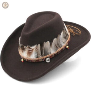 Chapeau country avec design traditionnel