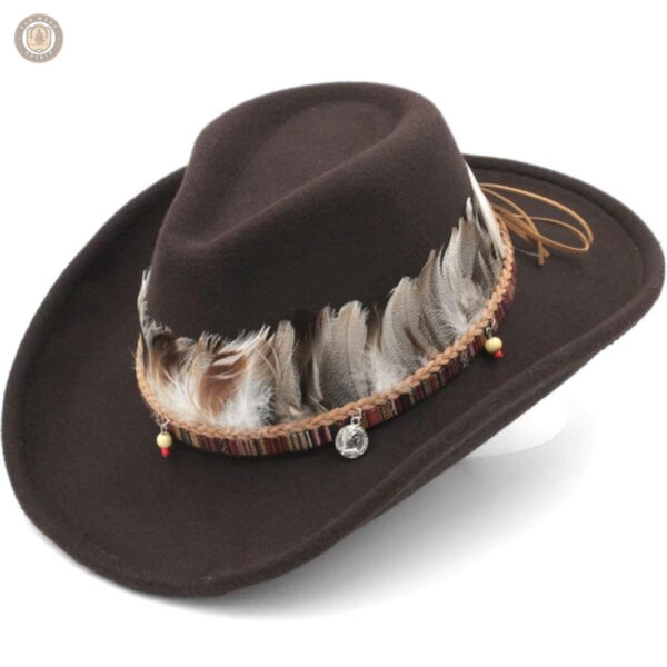 Chapeau country avec design traditionnel
