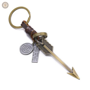 Porte-clef flèche western en métal décoratif