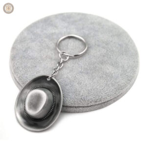 Porte-clef original en forme de chapeau de cowboy