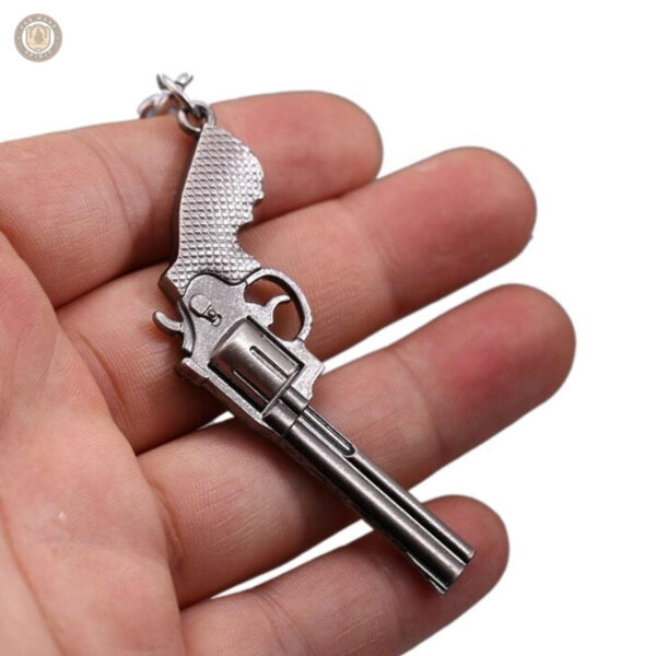 Porte-Clef en forme de revolver, esprit western authentique