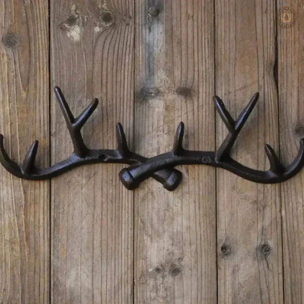 Élégant porte manteau en bois pour intérieur western