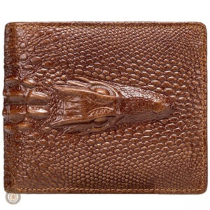 Porte-monnaie western en cuir avec design vintage