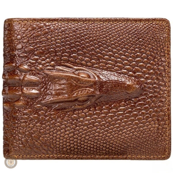 Porte-monnaie western en cuir avec design vintage