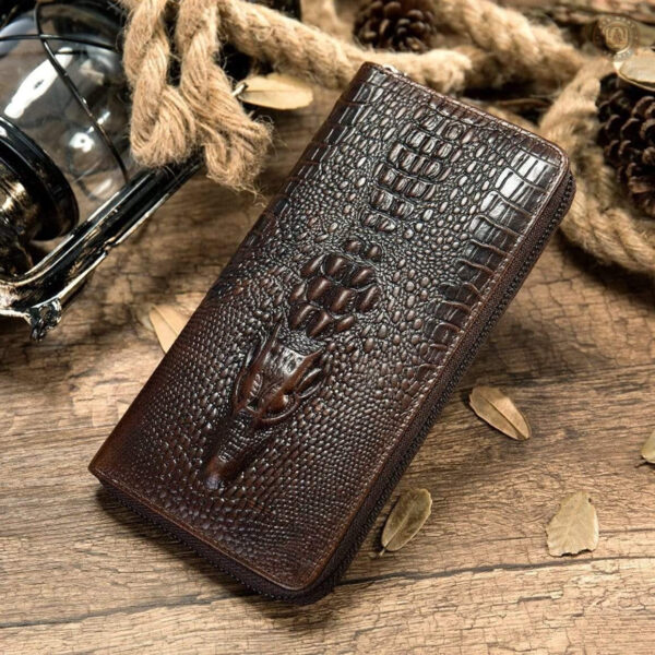 Accessoire de mode cowboy en cuir de crocodile