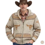 Pull homme style cowboy, idéal pour un look western