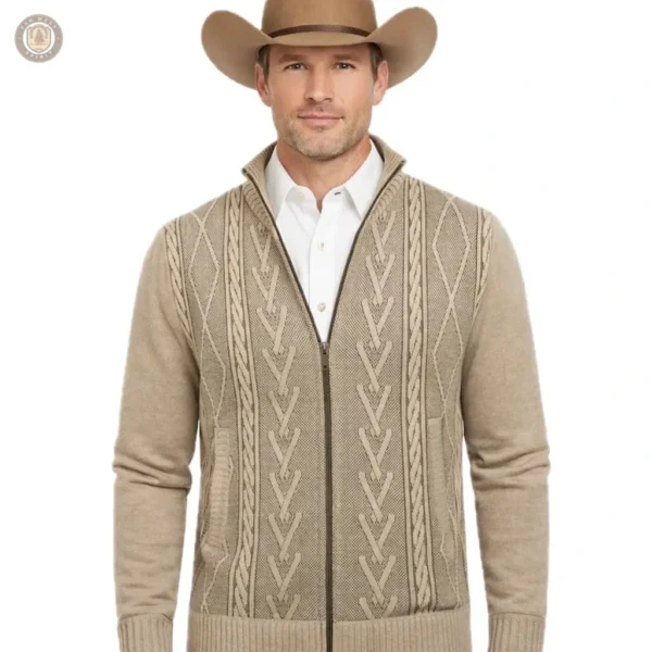Pull western homme au style classique et élégant