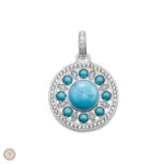 Pendentif argenté pour collier style western