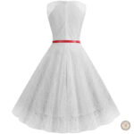 Robe western à dentelle, élégante et féminine