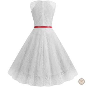 Robe western à dentelle, élégante et féminine