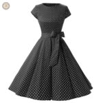 Design classique de robe western en teinte bleue