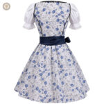 Robe country avec motifs western, idéale pour les occasions décontractées