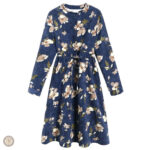 Robe Western à Fleurs élégante et féminine