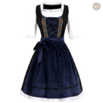 Robe western bleue au style cowboy