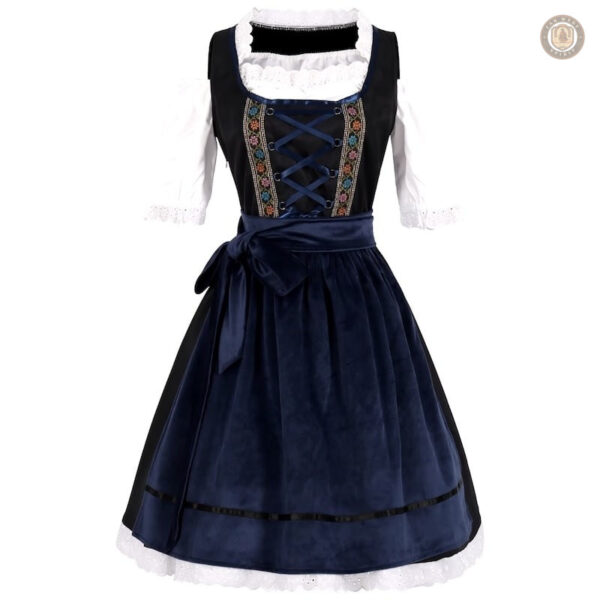 Robe western bleue au style cowboy