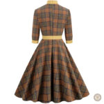 Robe à carreaux inspirée du style western pour soirées