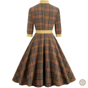 Robe à carreaux inspirée du style western pour soirées