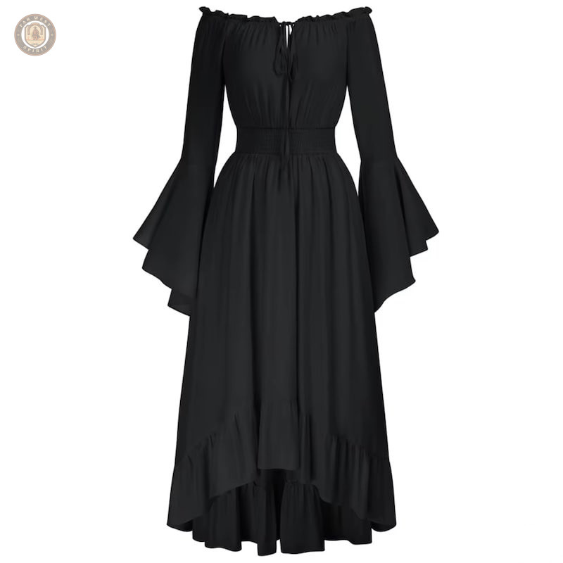 Robe style western avec détails traditionnels et coupe féminine