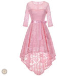 Robe western à dentelles élégantes