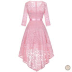 Robe western avec détails en dentelle délicate
