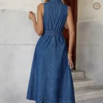 Robe western en denim, parfaite pour un style audacieux