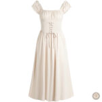 Robe d'été longue style western