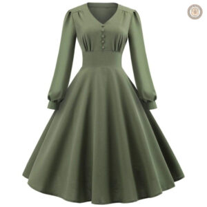 Robe longue western élégante, style classique