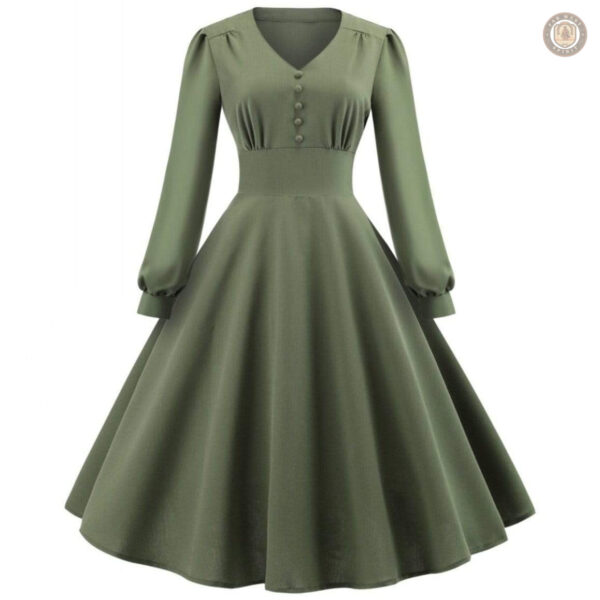 Robe longue western élégante, style classique