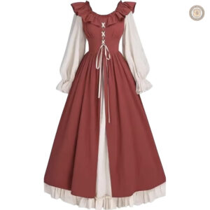 Robe longue femme style western