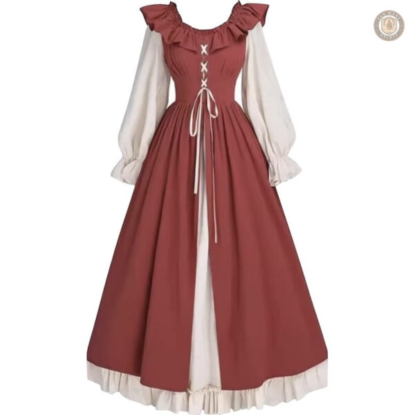 Robe longue femme style western