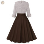 Robe western élégante avec ceinture ajustable, look tendance