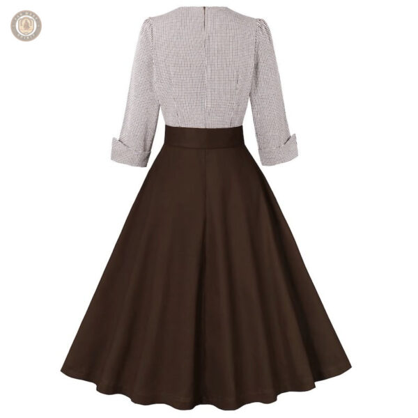 Robe western élégante avec ceinture ajustable, look tendance