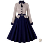 Robe vintage country américaine avec motifs western