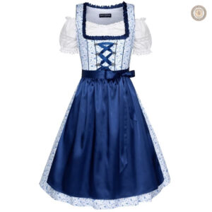 Robe Western Bleue élégante pour un style cowboy moderne