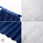 Robe bleue à motifs western, idéale pour les occasions décontractées