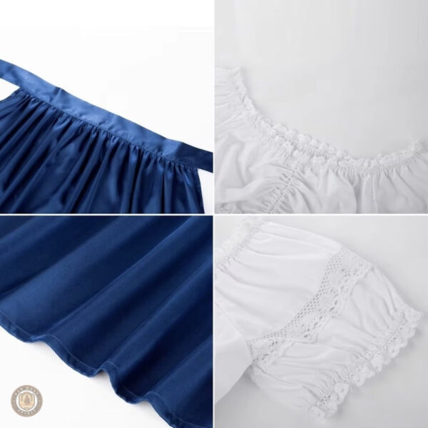 Robe bleue à motifs western, idéale pour les occasions décontractées
