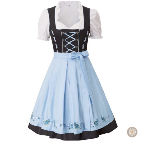 Robe Western Bleu Clair élégante pour un style décontracté